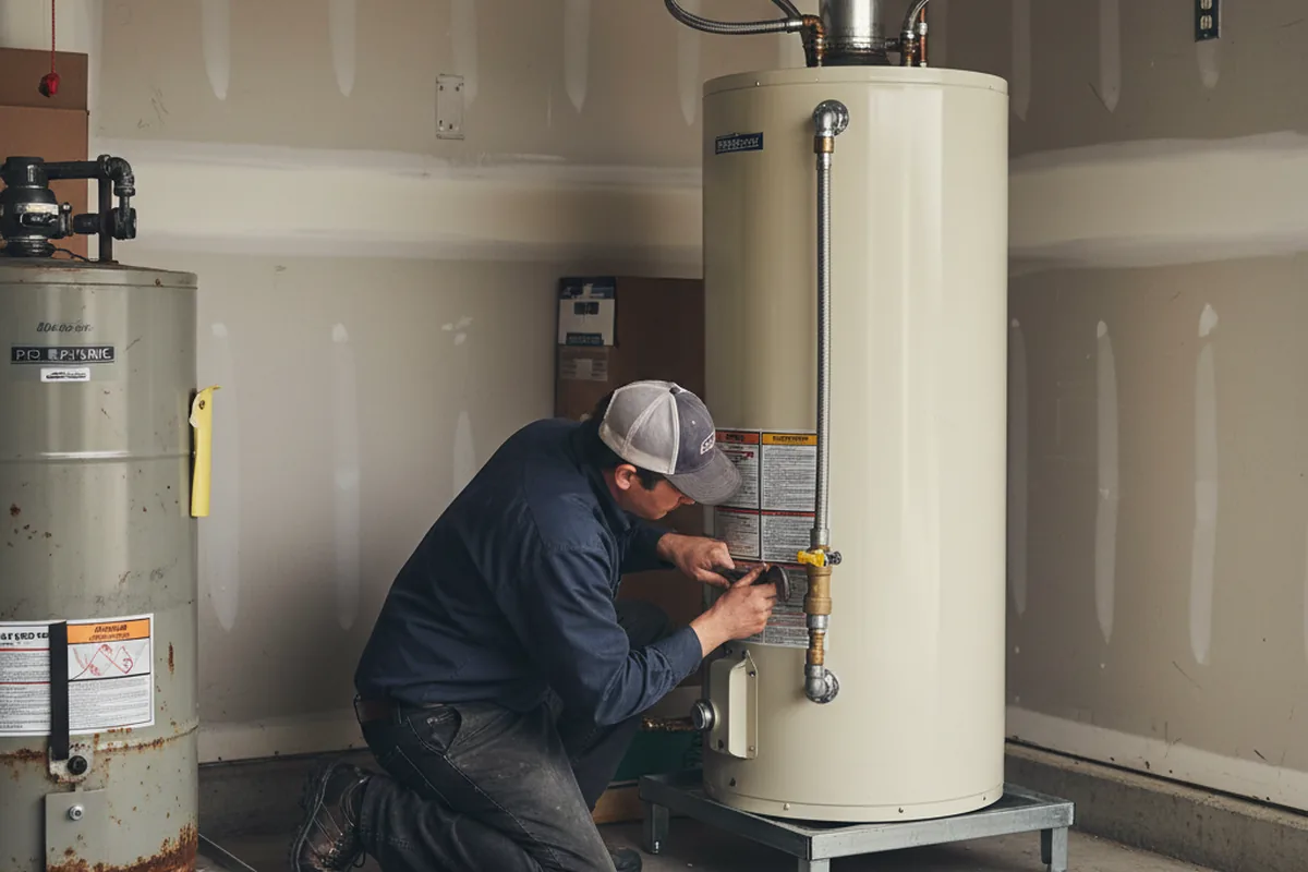 Water heater and shutoff valve replacement in Kennesaw